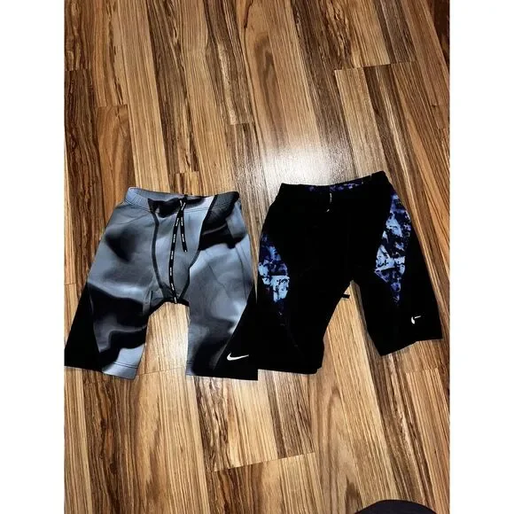 Nike Swim Trunks  Sz 26 Competition Youth‎ Boys (lot of 2)