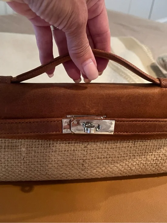 DLD Beach Panier Cuir top handle bag