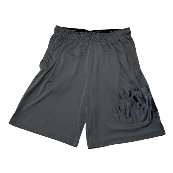 Nike Dri Fit Men's Athletic Gym Training Baggy Shorts Gray Size Large 30 x 9