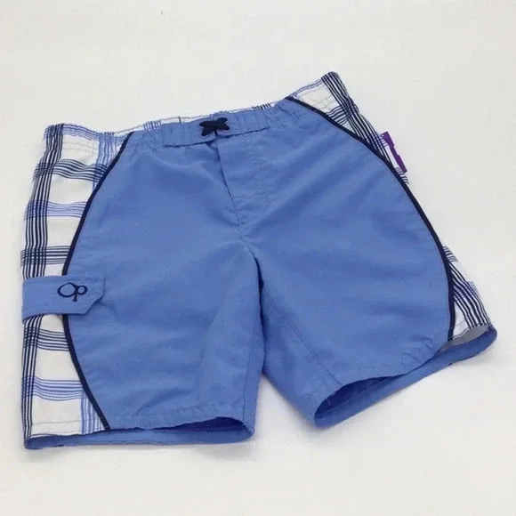 OP Boys Swim Trunks Carolina Blue with pocket size 3T