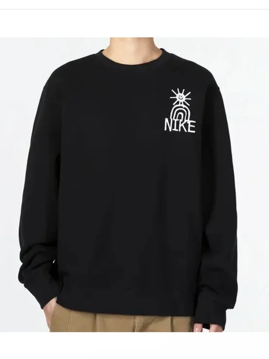 Limited Edition NIKE Men’s Club Fleece Crew Neck Sweatshirt in Black Size XL