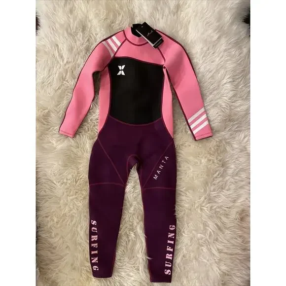 Wetsuit DIVE & SAIL Girls Kids 2.5mm Long Sleeve Thermal Swimsuit UV Protect XXL