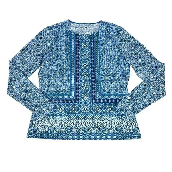 Lands' End Long Sleeve Swim Rash Guard size Medium