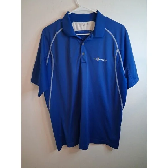 Nike Golf Dri-Fit Polo Men's Large Blue PGA Sawgrass 