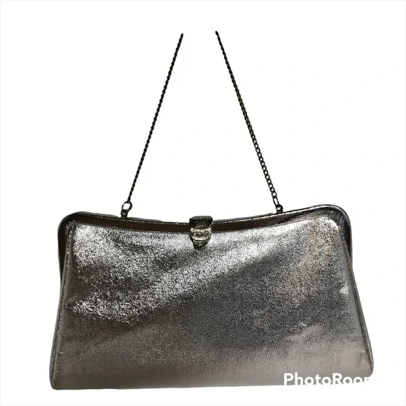 Vintage Retro Evening Bag Silver