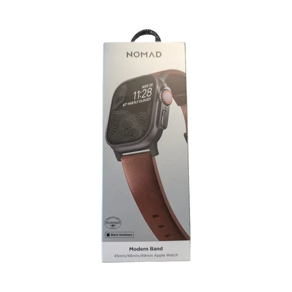 26-Sx‎ Nomad Modern Band Leather Apple Watch 1-9 Series Ultra 1-2, SE 44/45/49mm