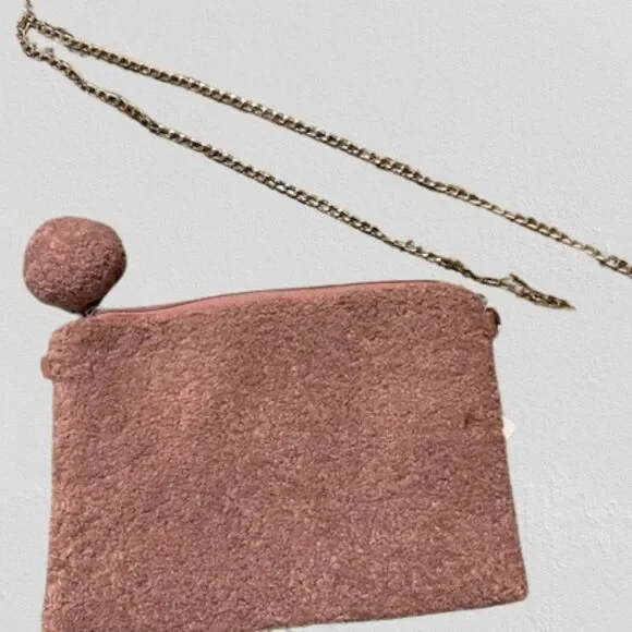 Pink Fur Bag  4300  NWT Boutique
