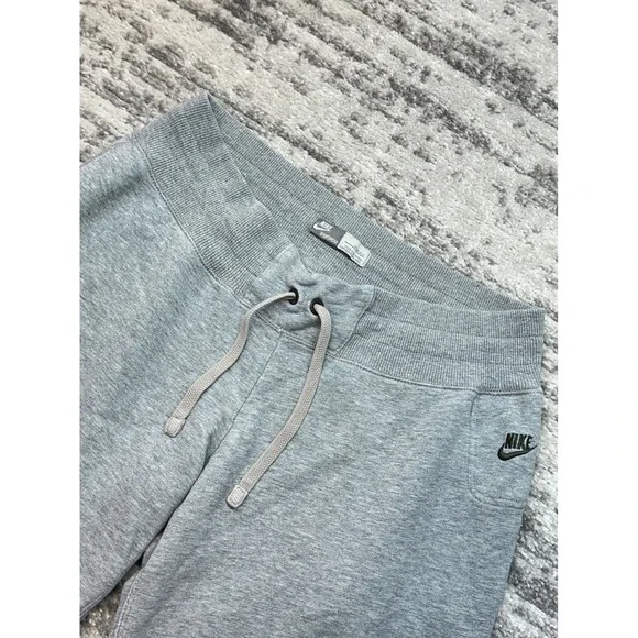 Y2K Nike Sweat Shorts Mens Medium Gray Sportswear Fleece Skate Surf Fleece