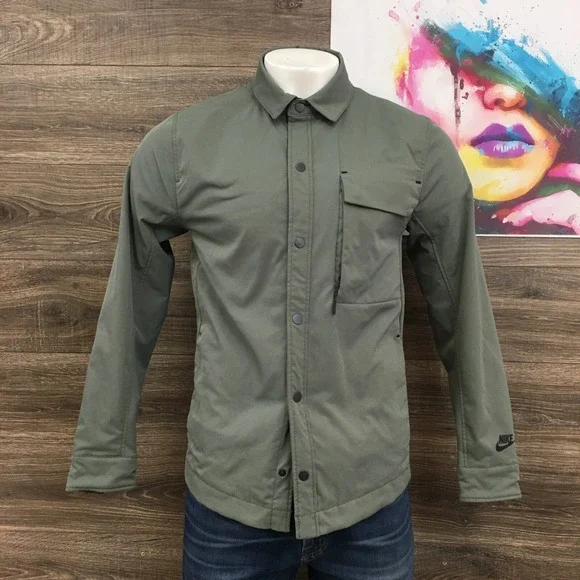 Nike NSW Air Swoosh Insulated Jacket AR3225 351‎ Green Men's Size S