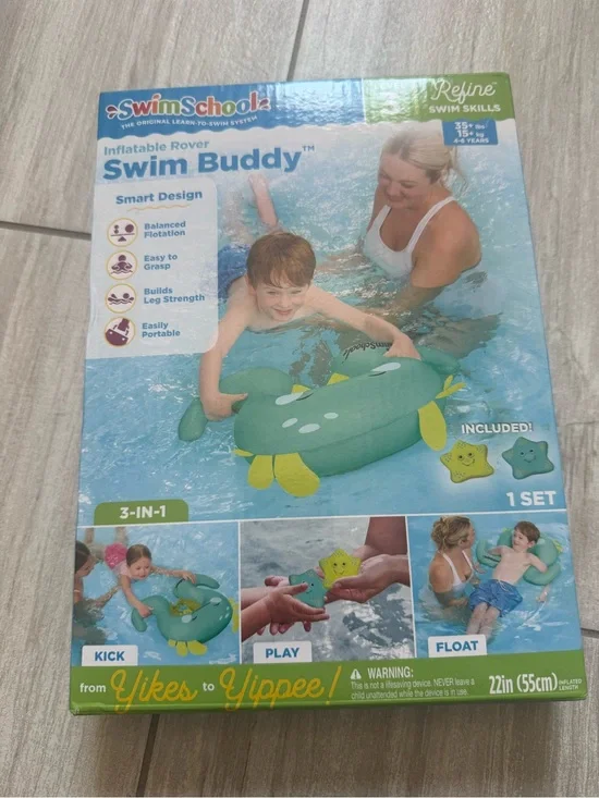 NEW SwimSchool Swim Buddy Inflatable Rover