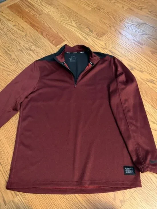 Nike Golf Therma‑Fit Quarter‑Zip Pullover – Size Men's L