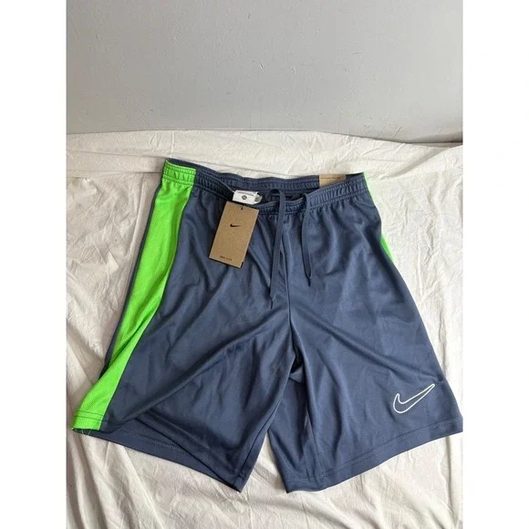 Nike Dri-FIT Slim Fit Men Gray Green Athletic Shorts Size S