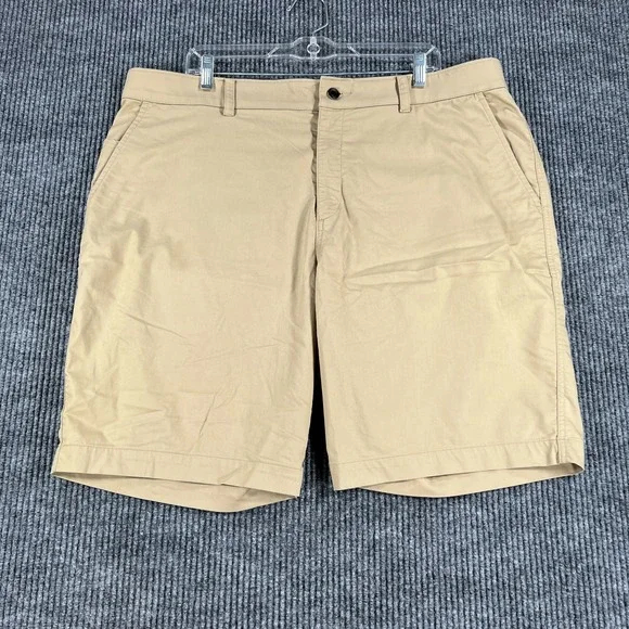 Nike Golf Shorts Mens Size 40 Beige Chino Dri Fit Casual Outdoor Lightweight