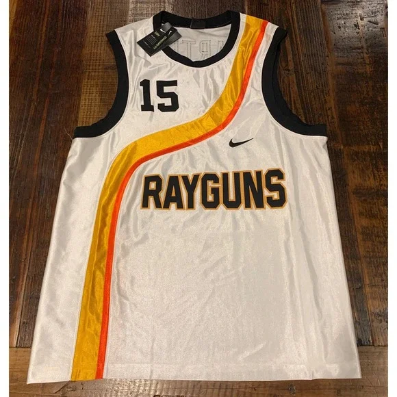 Nike Roswell Rayguns Vince Carter Basketball Jersey White CV1970-100 Mens Large