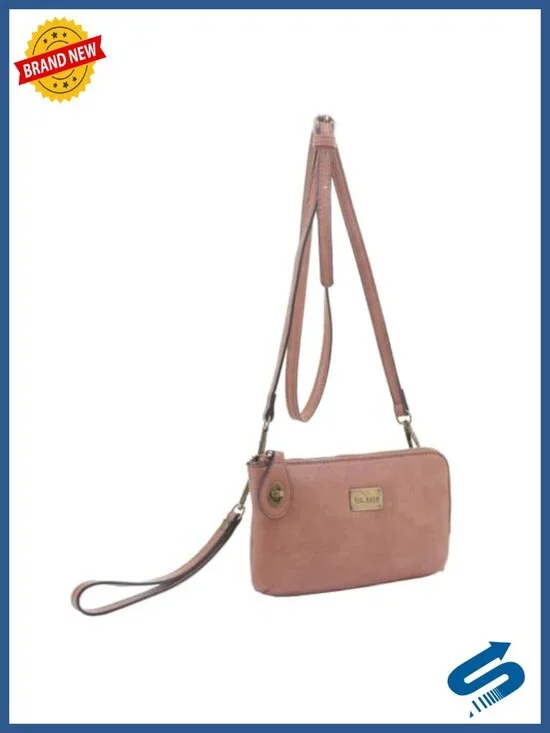 Tina Wristlet Wallet for Women - Faux Leather Convertible Clutch Shoulder Bag