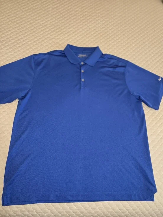 XL - Nike Men's Blue Golf Performance Polo Shirt. (Great Condition)