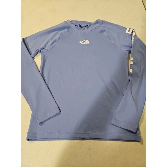 THE NORTH FACE UPF40+ Girl's Large Light Purple Long Sleeve Sun/Swim Shirt(1886
