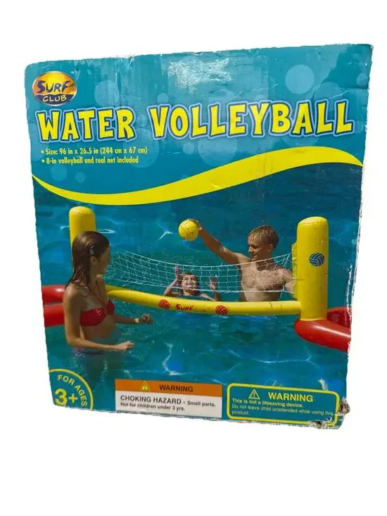 2009 Surf Club Inflatable WATER VOLLEYBALL SET Great for Pool Beach NIP