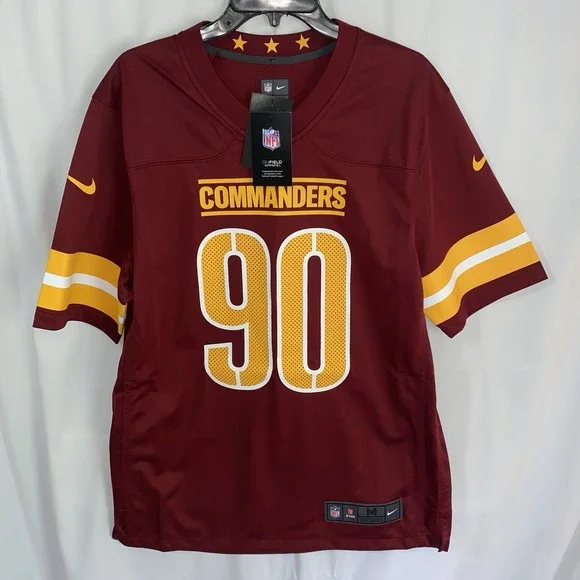 Men's Nike Washington Commanders Montez Sweat Burgundy Game Jersey Medium NWT‎