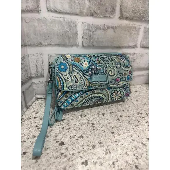 Vera Bradley Paisley Print Wristlet Clutch