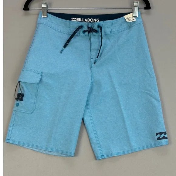 Billabong Boys Platinum X All Day Swim Board Shorts Blue Size 24 Medium 8Reg