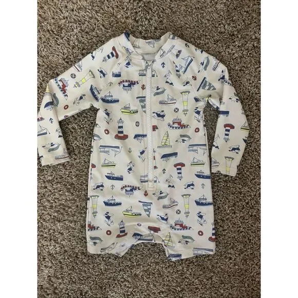 ❤️Old Navy Baby Long Sleeve Rash Guard Swimsuit