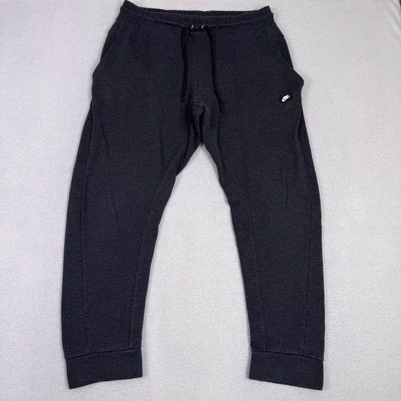 Nike Men's Joggers Black Modern Fleece‎ Sweatpants Back Zipper Pocket Large L