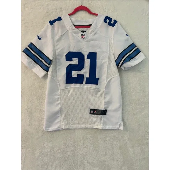 Nike‎ Ezekiel Elliott Dallas Cowboys Jersey White Stitched Mens Size 40 Medium