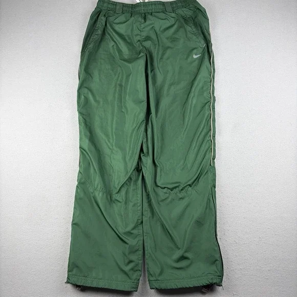 Nike Storm-Fit Green Baggy Full Zip Rain Track Pants Men's Large 2012