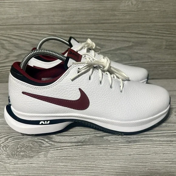 Nike Air Zoom Victory Tour 3 Mens 7 White Burgundy‎ Leather Golf DV6798-104 NWOB