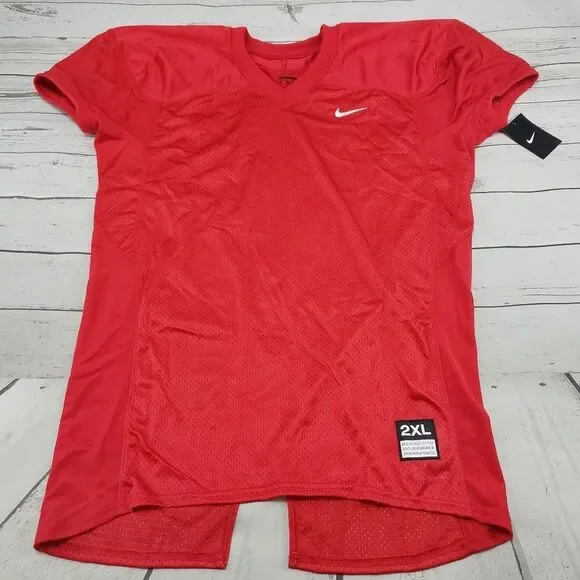 Nike Jersey Size 2XL XXL Men's Nike Team Defender Football Game Jersey Red NWT