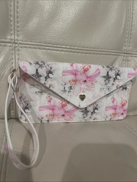 Betsey Johnson Floral Envelope Wristlet/Pouch