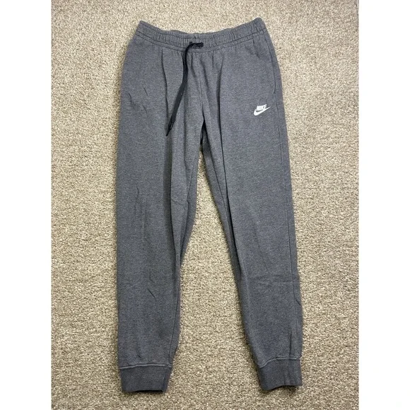Nike Club Fleece Joggers Men's M Gray Sweatpants‎ Pockets