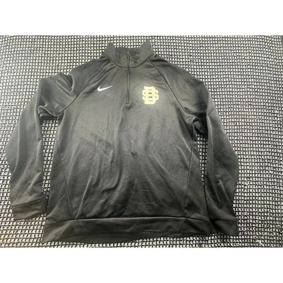 Nike Quarter Zip Pullover Mens M Black Excellent SDSU San Diego State Dri-FIT