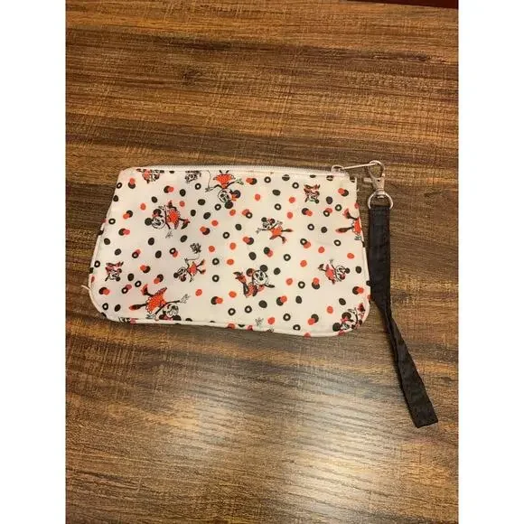 DISNEY PARKS Unisex Minnie Mouse Wristlet