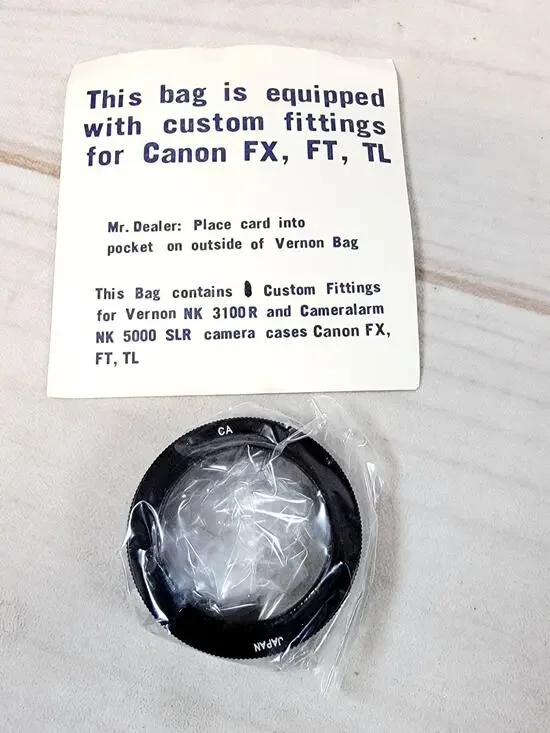 Canon CA Adapter For FX, FT, TL Mount Camera Lens WITH T / T2 Screw Mount - NEW