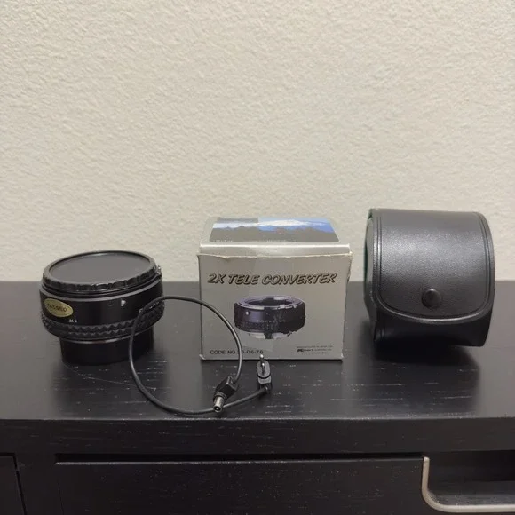 Focal MC 2X Tele Converter for Minolta MD Mount Lens with Box and Case Japan