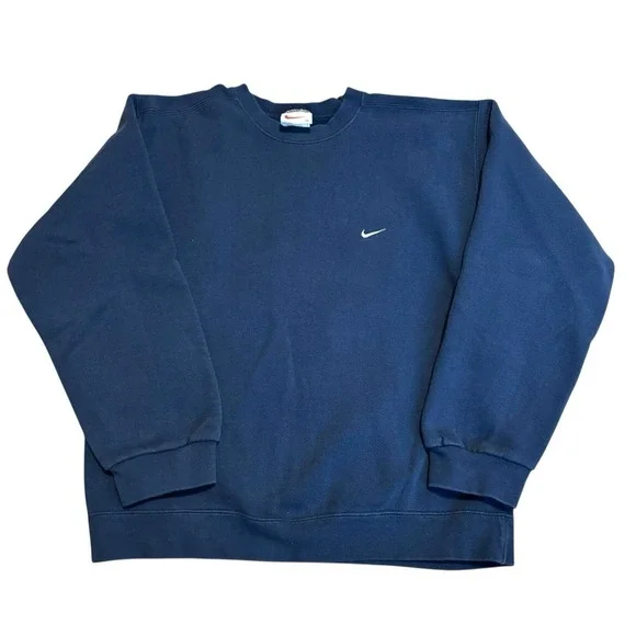Vintage 90s Nike Swoosh Pullover Crewneck Sweatshirt‎ Size Men's Medium