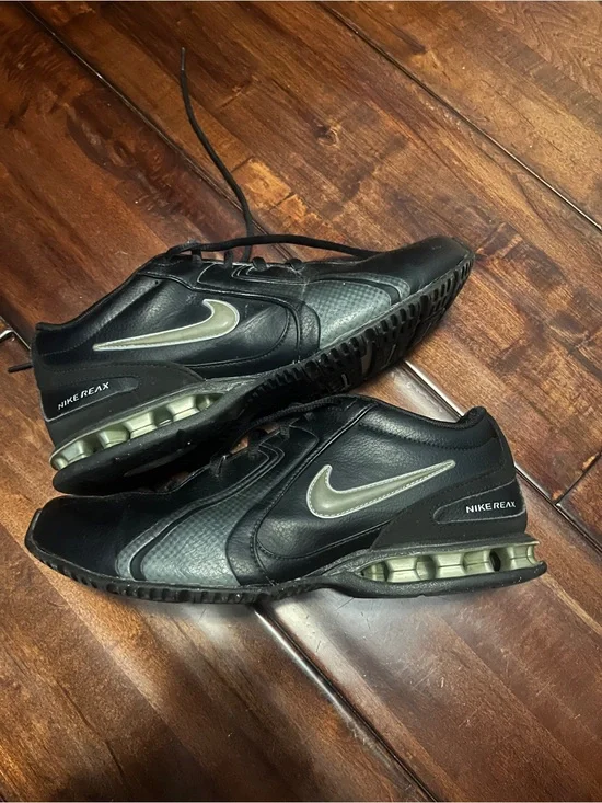 Nike Men’s Black and Silver Reax Athletic Shoes