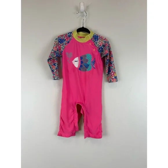 Coolibar Baby Beach One-Piece Swimsuit Kids Size 6M Youth Style 03704