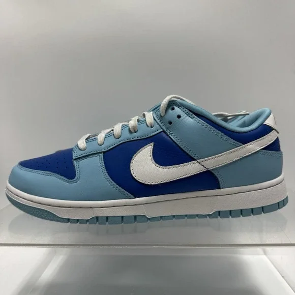 Brand New Nike Dunk Low Retro ARGON DM0121-400 White Blue Shoes Men's Size 9.5