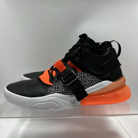 Nike Air Force 270 Safari Black Hyper Crimson Orange AH6772-004 Men's size 9