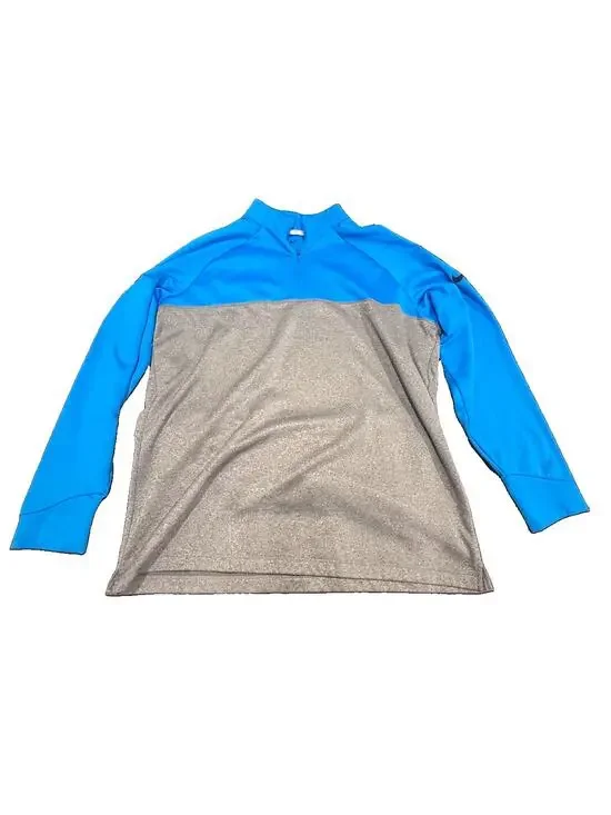 Nike Golf Dri-FIT 1/4 Zip Pullover Men’s XL Blue Gray Long Sleeve Golf Top