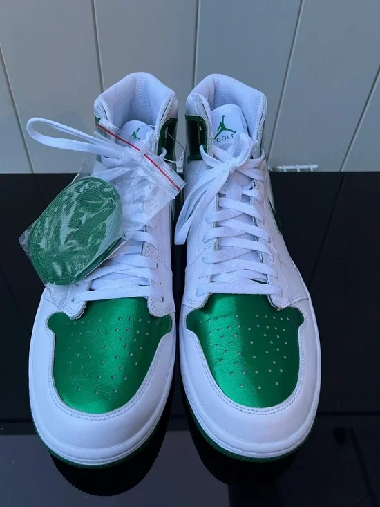 Air Jordan 1 High Golf Metallic Green Size 13 Men's Shoes NIB