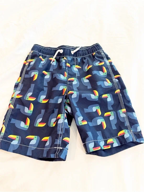 New GAP Kids White and Navy Athletic Shorts Size Small