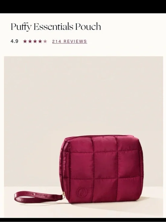 Rare beauty - Puffy Essentials Pouch brand new still in plastic