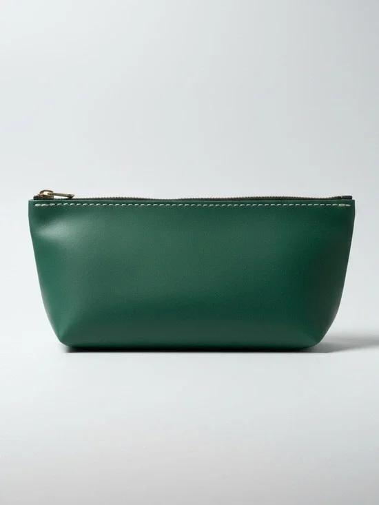 New Portland Leather Peacock Green Utility Bag