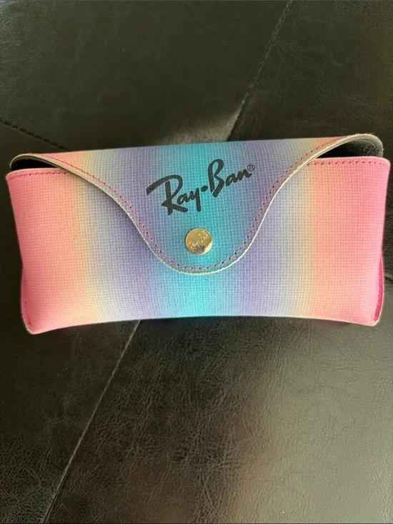 Ray-Ban Ombre Gradient Rainbow Sunglass Hard Case - Pink, Blue, Purple