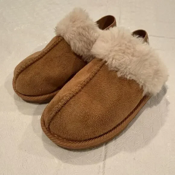 Nicole Miller Brown and Cream Footwear Size 9 Toddler