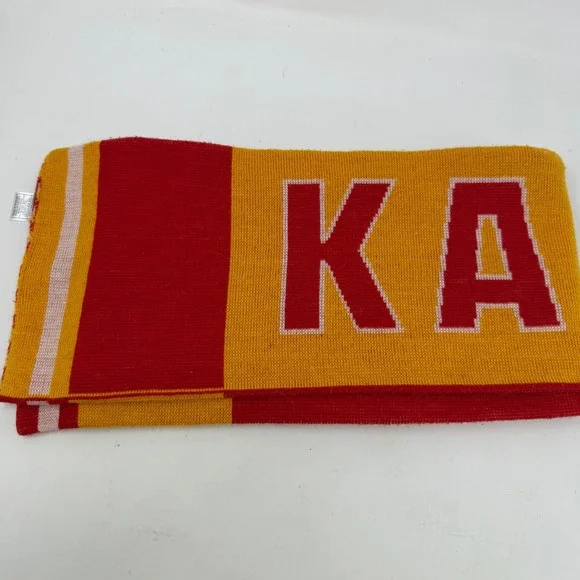 Kansas City Chiefs Scarf Unisex OS Red Gold NFL Football Reebok EUC